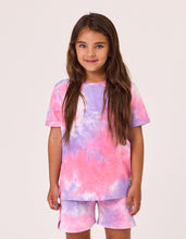 Load image into Gallery viewer, Rad Tribe Tee in Pink &amp; Lilac Tie Dye

