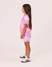 Load image into Gallery viewer, Rad Tribe Tee in Pink &amp; Lilac Tie Dye

