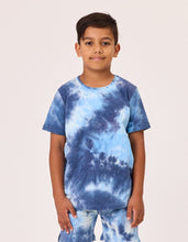 Load image into Gallery viewer, Rad Tribe Tee in Blue Tie Dye
