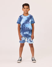 Load image into Gallery viewer, Rad Tribe Tee in Blue Tie Dye
