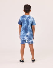 Load image into Gallery viewer, Rad Tribe Tee in Blue Tie Dye
