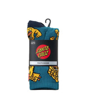 Load image into Gallery viewer, Crowded Hand Crew Sock 2pk - Concrete/Teal
