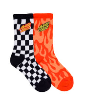 Load image into Gallery viewer, Flaming Stack Crew Sock 2 Pack
