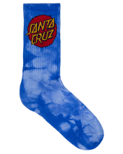 Load image into Gallery viewer, Cruz Dye Crew Sock 2 Pack - Blue Tie dye/Teal Tie dye

