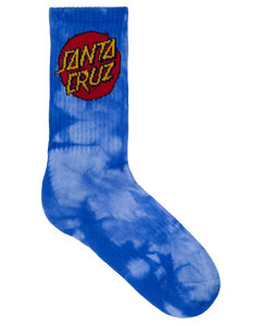 Cruz Dye Crew Sock 2 Pack - Blue Tie dye/Teal Tie dye