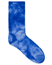 Load image into Gallery viewer, Cruz Dye Crew Sock 2 Pack - Blue Tie dye/Teal Tie dye

