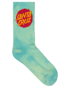 Cruz Dye Crew Sock 2 Pack - Blue Tie dye/Teal Tie dye