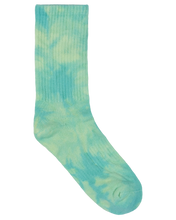 Load image into Gallery viewer, Cruz Dye Crew Sock 2 Pack - Blue Tie dye/Teal Tie dye
