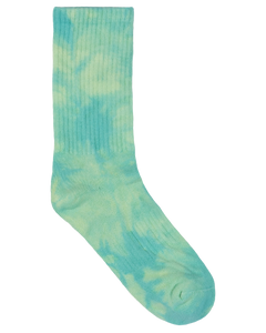 Cruz Dye Crew Sock 2 Pack - Blue Tie dye/Teal Tie dye
