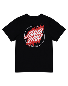 Flamed Dot Upside Down SS Tee
