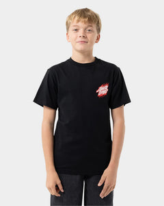 Flamed Dot Upside Down SS Tee