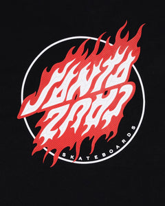 Flamed Dot Upside Down SS Tee