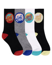 Load image into Gallery viewer, Bold Shadow Dot Crew Sock 4pk
