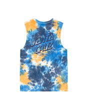 Load image into Gallery viewer, Industrial Dot Mono Muscle - Blue Tie Dye
