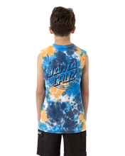 Load image into Gallery viewer, Industrial Dot Mono Muscle - Blue Tie Dye
