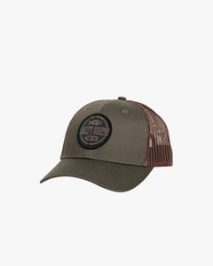 Outline Retro trucker - Moss