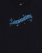 Load image into Gallery viewer, Winged Moon Strip Centre SS Crop Tee
