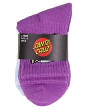 Load image into Gallery viewer, Oval Dot Mid Sock 3pk - Magenta/White/Blue
