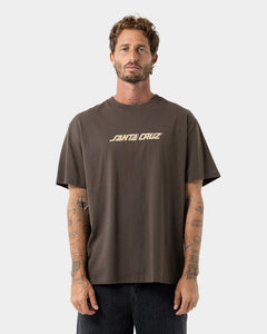 Off Set Strip Front SS Tee