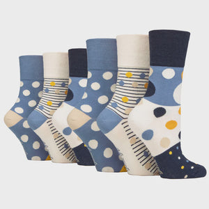 Gentle Grip 3pk Womens Socks - Summery Spots