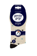 Load image into Gallery viewer, Gentle Grip 3pk Womens Sock - Micro Pattern
