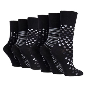 Gentle Grip 3pk Bamboo Womens Socks - Mono