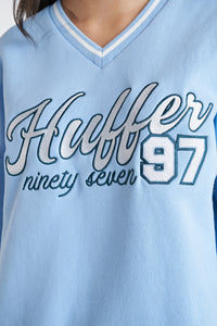 V-Neck Girlfriend Crew/MVP - Glacier