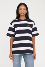 Load image into Gallery viewer, Brooklyn Relax Tee - Navy/Petal
