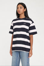 Load image into Gallery viewer, Brooklyn Relax Tee - Navy/Petal
