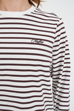 Load image into Gallery viewer, Oui Oui L/S Relax Tee - Chestnut/Chalk
