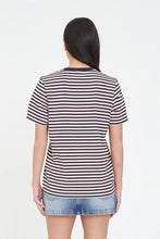 Load image into Gallery viewer, Alex Stripe Classic Tee - Petal/Cocoa
