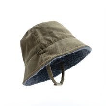 Load image into Gallery viewer, Winter Bucket Hat - Blue/Sage
