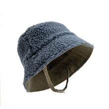 Load image into Gallery viewer, Winter Bucket Hat - Blue/Sage
