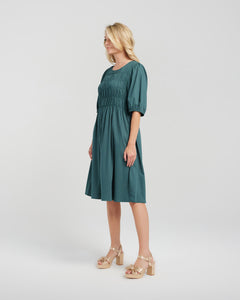 Sienna Dress - Deep Green