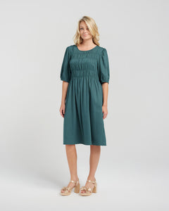 Sienna Dress - Deep Green