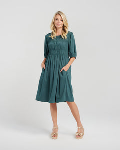 Sienna Dress - Deep Green