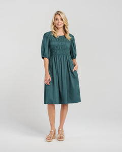 Sienna Dress - Deep Green