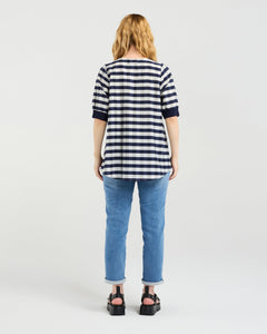 Havana Top - Navy Check