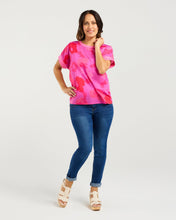 Load image into Gallery viewer, Olivia Top - Fuchsia Burst
