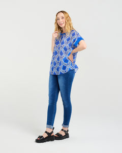 Olivia Top - Paisley Painting