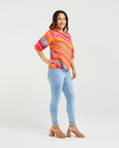 Willow Top - Dynamic Stripe