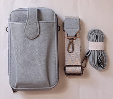 Load image into Gallery viewer, Wallet &amp; Phone Bag with 2 Straps - Denim
