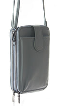 Load image into Gallery viewer, Wallet &amp; Phone Bag with 2 Straps - Denim
