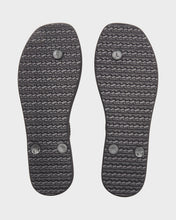 Load image into Gallery viewer, Fiji Square Toe Thong - Black/Gold
