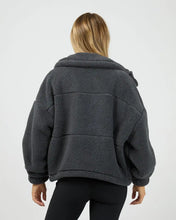 Load image into Gallery viewer, Cosy Club Teddy Jacket - Charcoal
