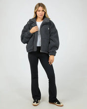 Load image into Gallery viewer, Cosy Club Teddy Jacket - Charcoal
