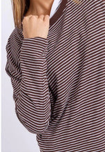 Load image into Gallery viewer, Hutch L/S Tee - Coffee Stripe
