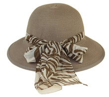 Load image into Gallery viewer, Lani Scarf Trim Hat - Mushroom
