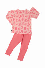Load image into Gallery viewer, L/S Sleep Set Waffle - Pink
