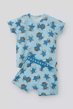 Load image into Gallery viewer, Tee/Short Sleep Set - Star Shred Blue
